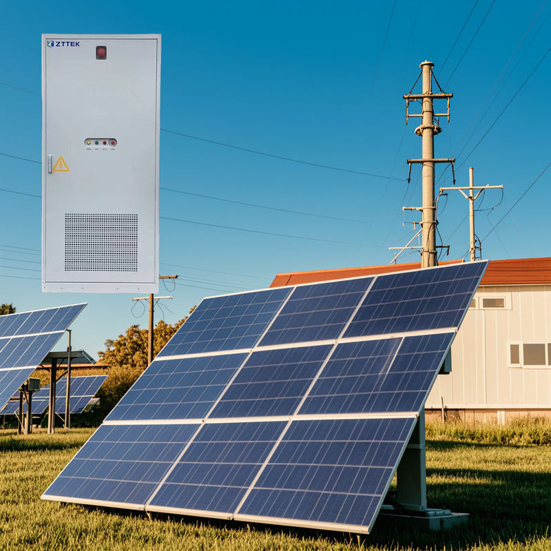 الشبكات الصغيرة التي تعمل بالطاقة الشمسية مع تخزين بطارية LFP للمناطق الريفية 30KW 40KWH