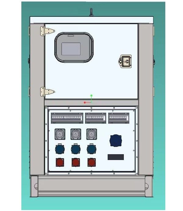 جهاز نظام بطارية محمولة لتخزين الطاقة للإيجار 50hz 70kw 140kwh